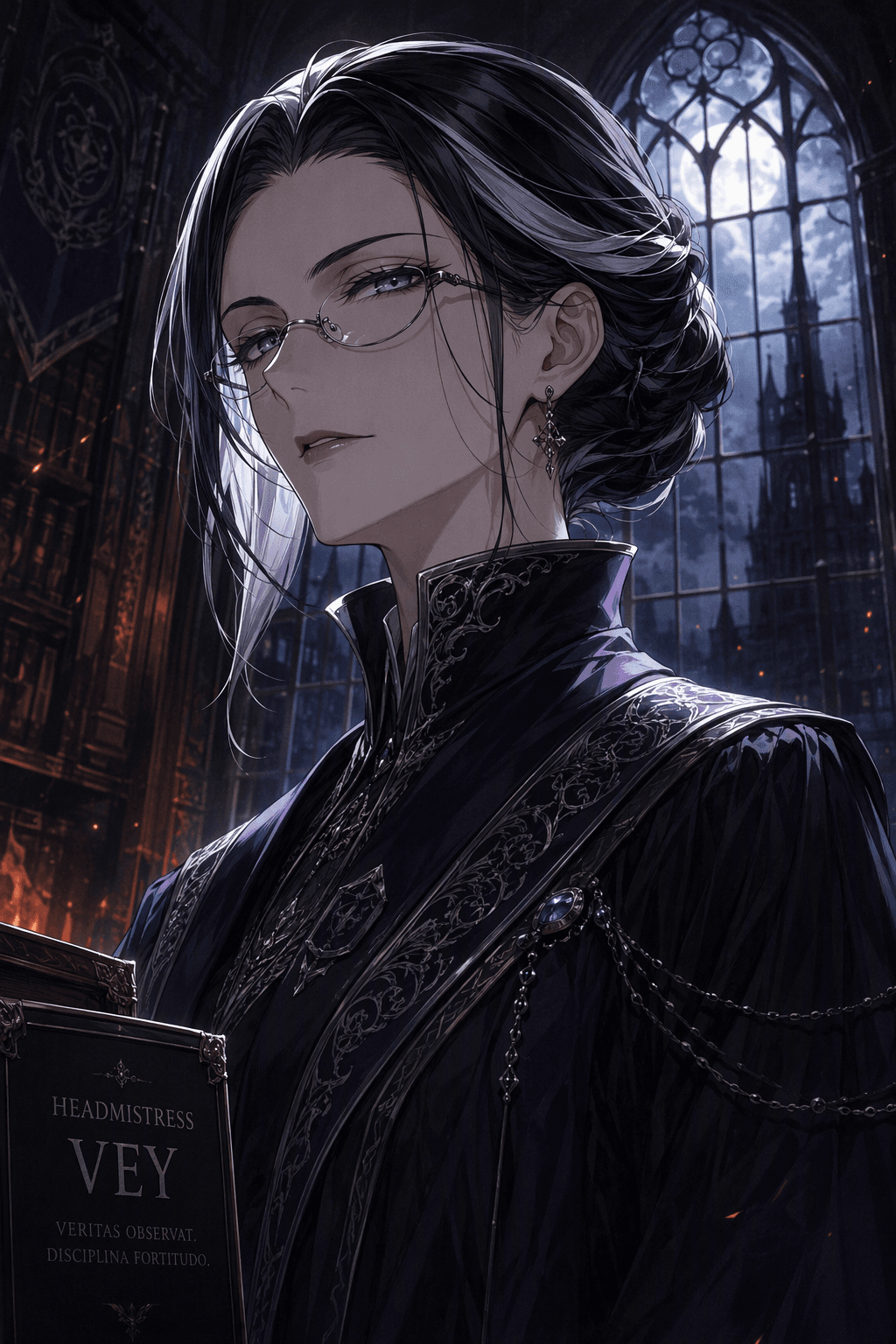 Concept portrait of Headmistress Vey